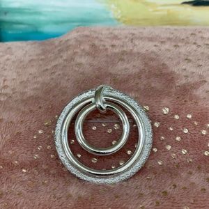 Sarah Coventry - Silver Circle Pin